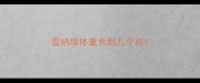雪纳瑞体重长到几个月