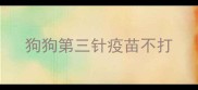 狗狗第三针疫苗不打