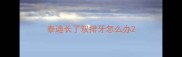 泰迪长了双排牙怎么办