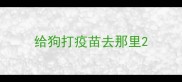 给狗打疫苗去那里