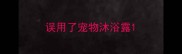 误用了宠物沐浴露