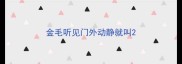 金毛听见门外动静就叫