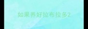 如果养好拉布拉多