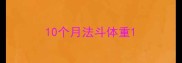 10个月法斗体重