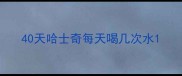 40天哈士奇每天喝几次水