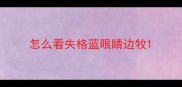 怎么看失格蓝眼睛边牧