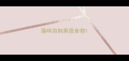猫咪自制果蔬食物