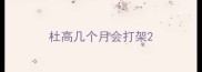 杜高几个月会打架