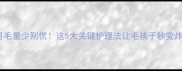 边牧5个月毛量少别慌这5大关键护理法让毛孩子秒变炸毛小太阳