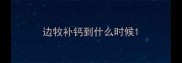 边牧补钙到什么时候