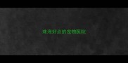 珠海好点的宠物医院