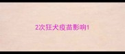 2次狂犬疫苗影响