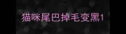 猫咪尾巴掉毛变黑