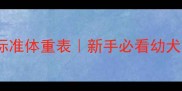 拉布拉多70天标准体重表新手必看幼犬喂养全攻略