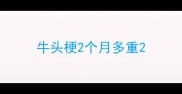 牛头梗2个月多重