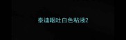 泰迪呕吐白色粘液