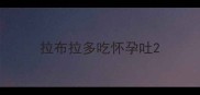拉布拉多吃怀孕吐