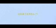 边牧鼻子发声怎么了