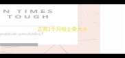 正常3个月哈士奇大小