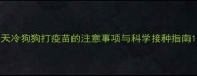 天冷狗狗打疫苗的注意事项与科学接种指南