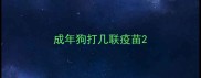 成年狗打几联疫苗
