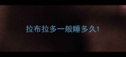 拉布拉多一般睡多久