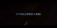 2个月哈士奇喂多少狗粮
