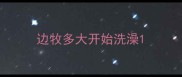 边牧多大开始洗澡