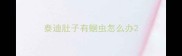 泰迪肚子有蛔虫怎么办