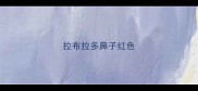 拉布拉多鼻子红色