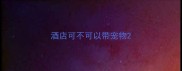 酒店可不可以带宠物