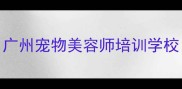 广州宠物美容师培训学校