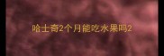 哈士奇2个月能吃水果吗
