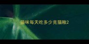 猫咪每天吃多少克猫粮