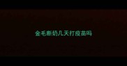 金毛断奶几天打疫苗吗