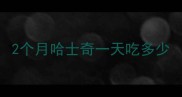 2个月哈士奇一天吃多少