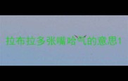 拉布拉多张嘴哈气的意思
