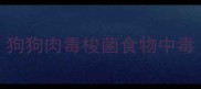狗狗肉毒梭菌食物中毒