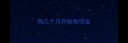 狗几个月开始换恒齿