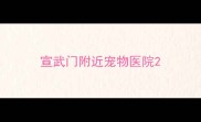 宣武门附近宠物医院