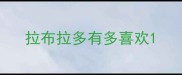 拉布拉多有多喜欢