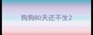 狗狗80天还不生