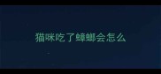 猫咪吃了蟑螂会怎么