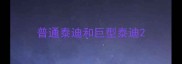 普通泰迪和巨型泰迪