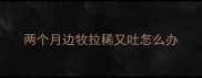 两个月边牧拉稀又吐怎么办