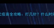 狗狗回家必看幼犬疫苗全攻略打几针什么时间注意事项全