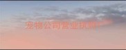 宠物公司营业执照