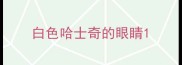 白色哈士奇的眼睛