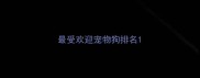 最受欢迎宠物狗排名