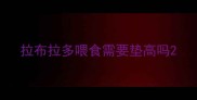 拉布拉多喂食需要垫高吗